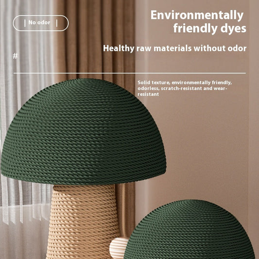 Sisal Scratching Pole Mushroom Cat Scratch Board