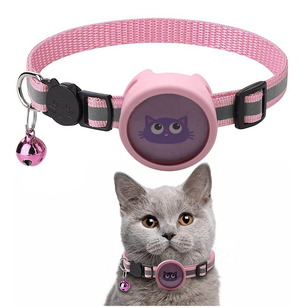 Purrfect Pet Kingdom Cat Collar for Apple AirTag - Red Pet Supplies Pink Purrfect Pet Kingdom
