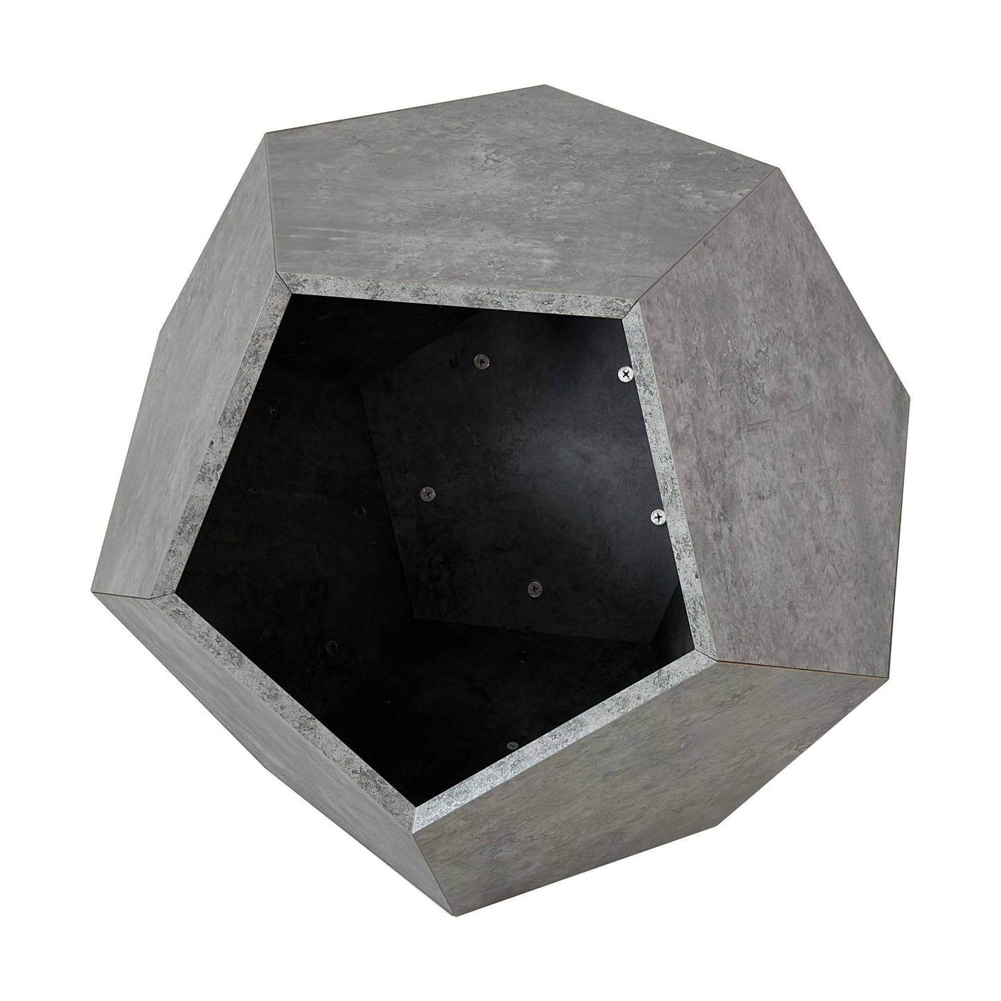 Modern geometric cozy cat bed in concrete finish from Purrfect Pet Kingdom cat furniture for living room