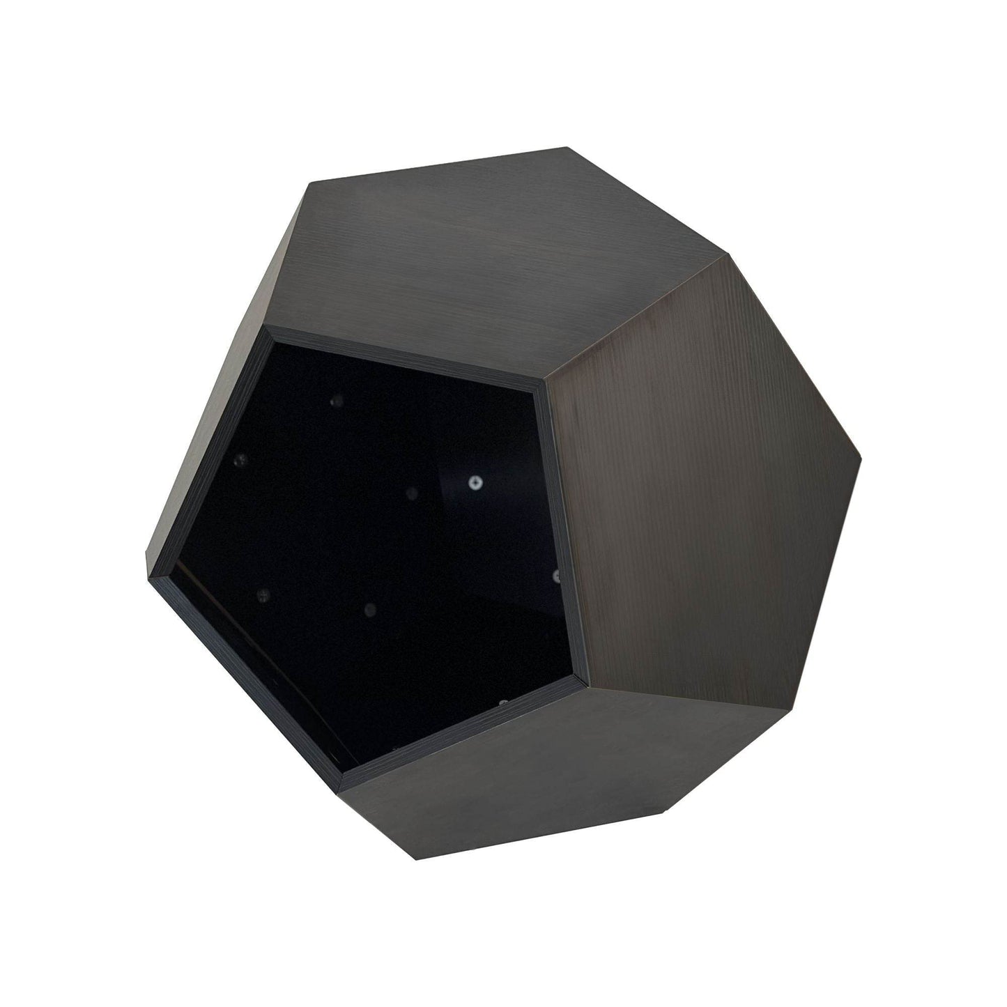 Geometric dark wood cozy cat bed from Purrfect Pet Kingdom cat furniture for living room