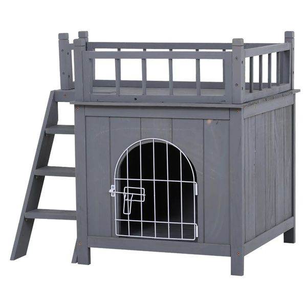 Purrfect Pet Kingdom Cat House with Lockable Door Purrfect Pet Kingdom