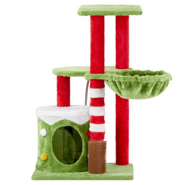 Purrfect Pet Kingdom Cat Tower with Hammock and Condo as picture Purrfect Pet Kingdom