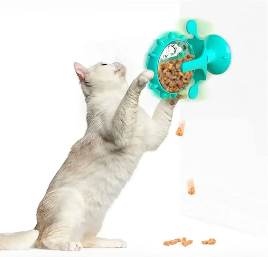 Interactive cat training ball with treats for engaging play and mental stimulation for cats