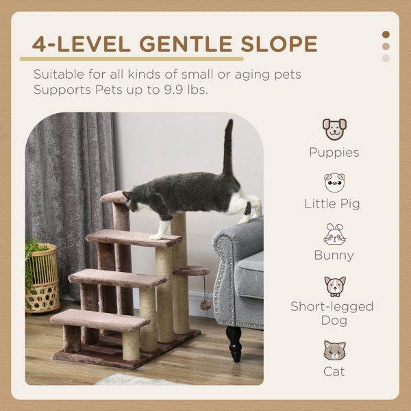 Purrfect Pet Kingdom Cat Tree for Indoor Cats - Plush Steps Purrfect Pet Kingdom