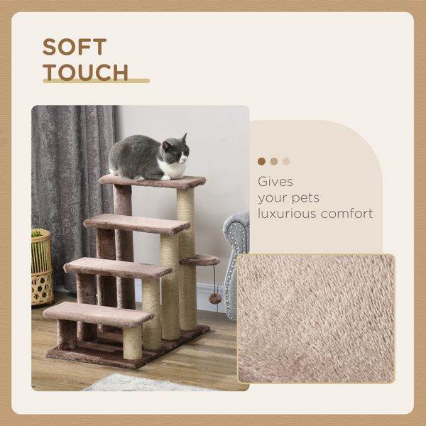 Purrfect Pet Kingdom Cat Tree for Indoor Cats - Plush Steps Purrfect Pet Kingdom