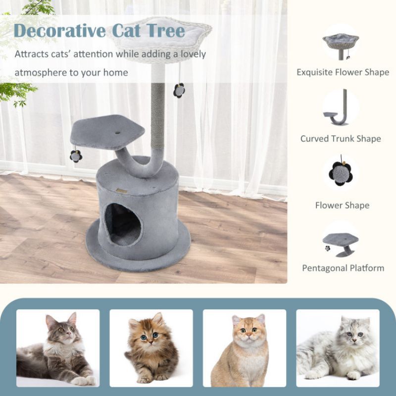 Purrfect Pet Kingdom Cat Tree for Large and Small Cats Purrfect Pet Kingdom