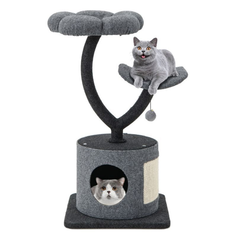 Purrfect Pet Kingdom Cat Tree with Curved Metal Supporting Frame Purrfect Pet Kingdom