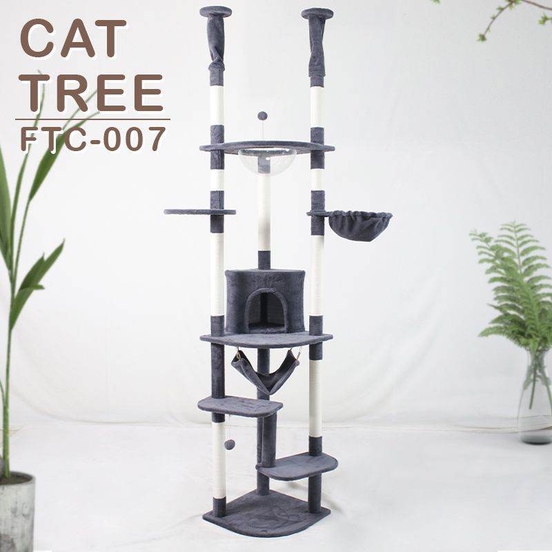 Purrfect Pet Kingdom Cat Climbing Furniture for Large Cats Dark Gray Purrfect Pet Kingdom