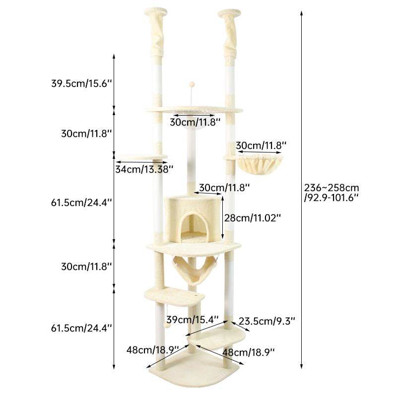 Purrfect Pet Kingdom Cat Climbing Furniture for Large Cats Purrfect Pet Kingdom