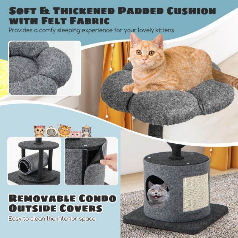 Purrfect Pet Kingdom Cat Tree with Sisal Posts & Cozy Perches 🚀 Purrfect Pet Kingdom
