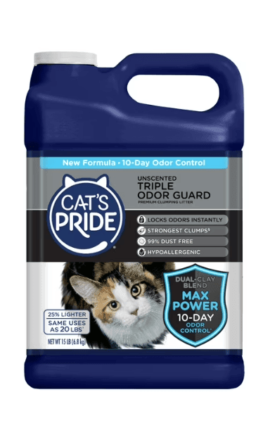 Purrfect Pet Kingdom Cat's Pride Max Power Litter 15 lb Cat's Pride Max Power Triple Odor Guard Purrfect Pet Kingdom