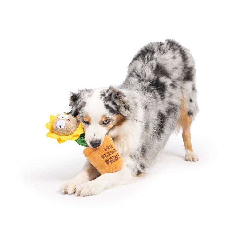 Seek 'n Treat Sunflower Pawt Plush Treat Interactive Dog Toy
