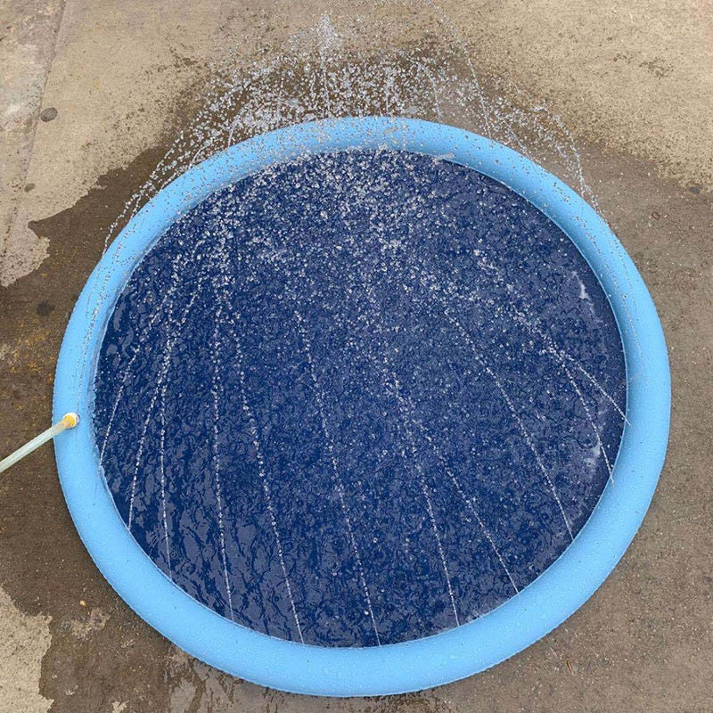 Dog Sprinkler Pad Cooling Mat Play Water Splash ๐ฆ