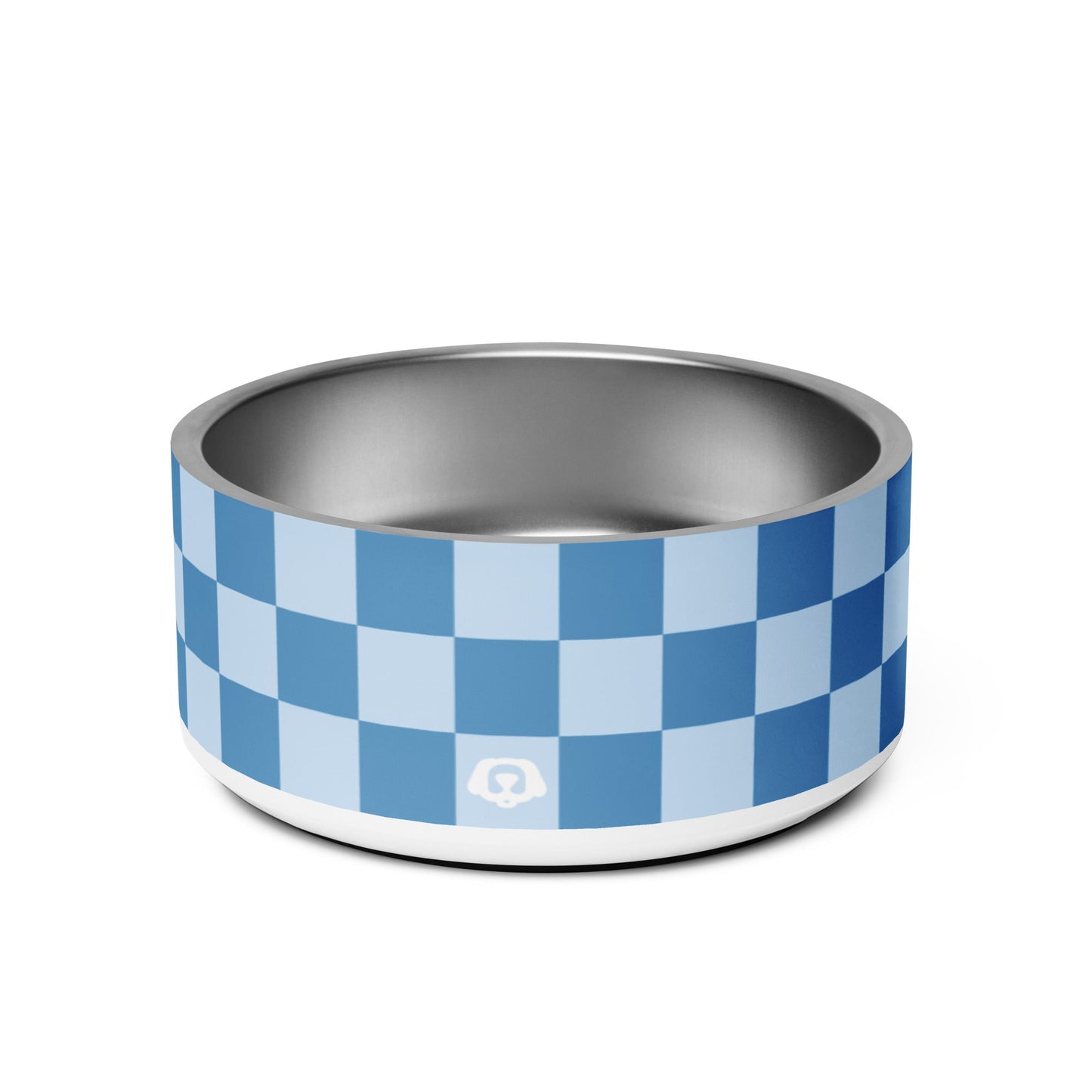 Checker Ocean Blue 32oz Dog Bowl - Dog Bowls & Feeders - Wuforia - Default Title - 4689000_16786