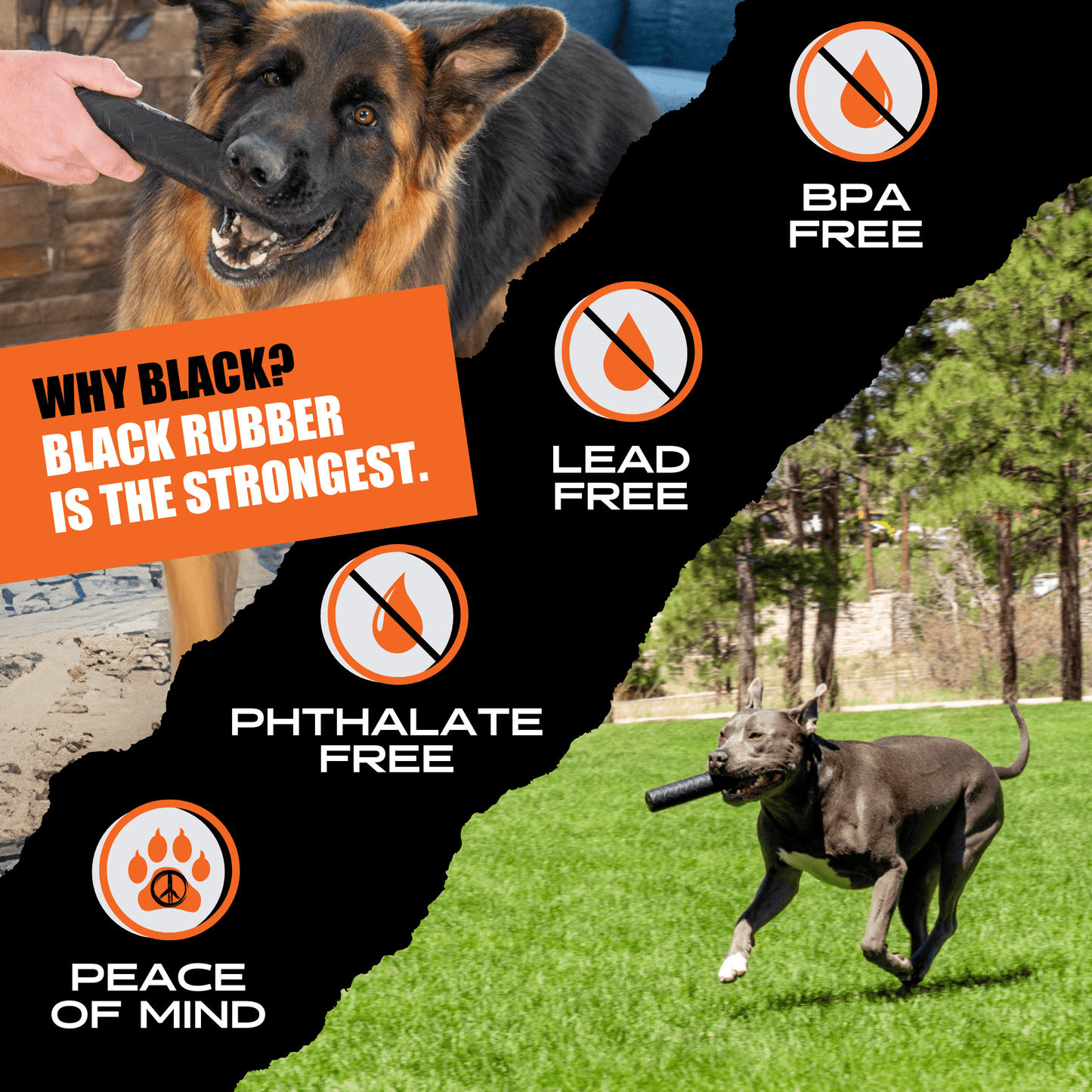 Monster K9 Chew Stick Dog Toy ๐ฆด