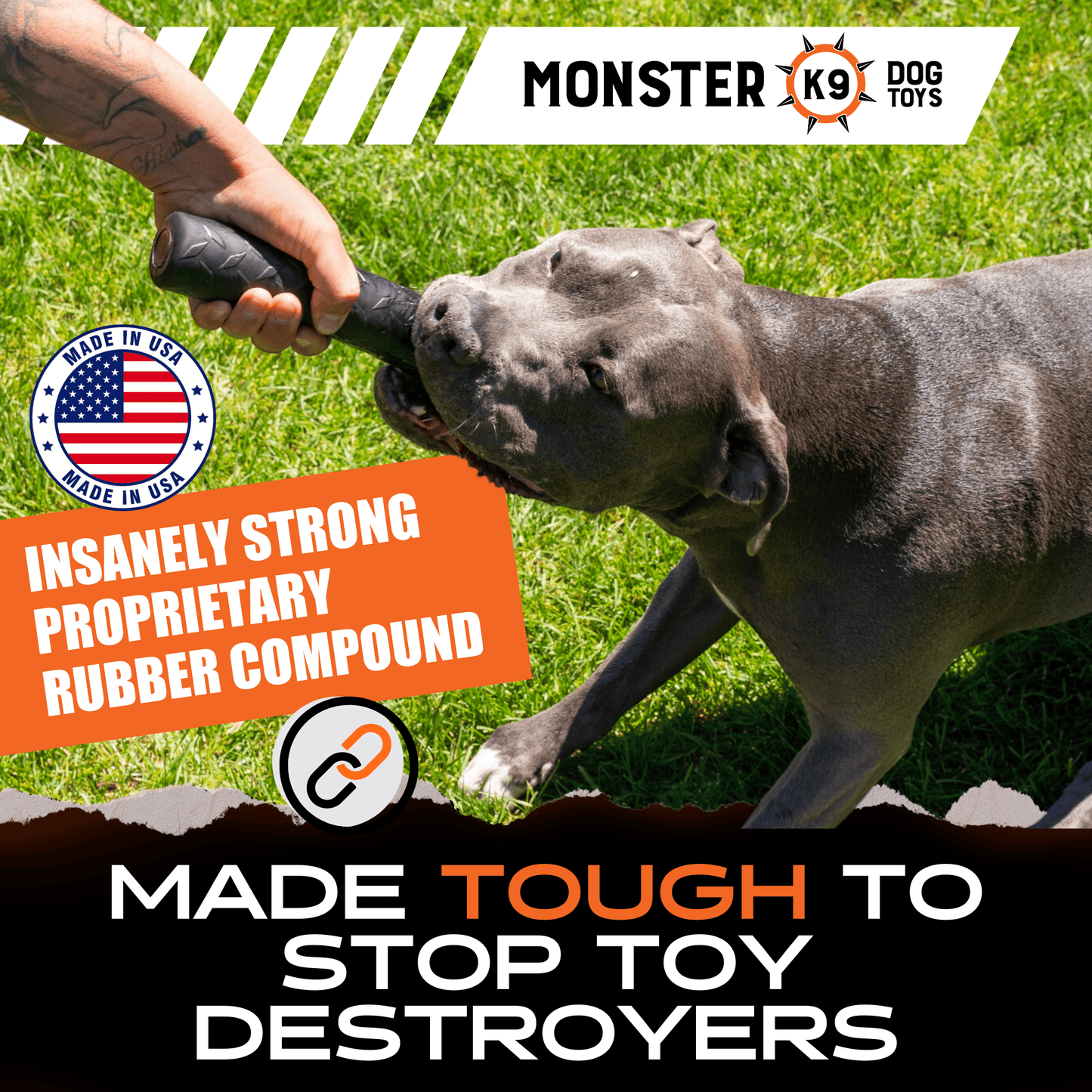 Monster K9 Chew Stick Dog Toy ๐ฆด