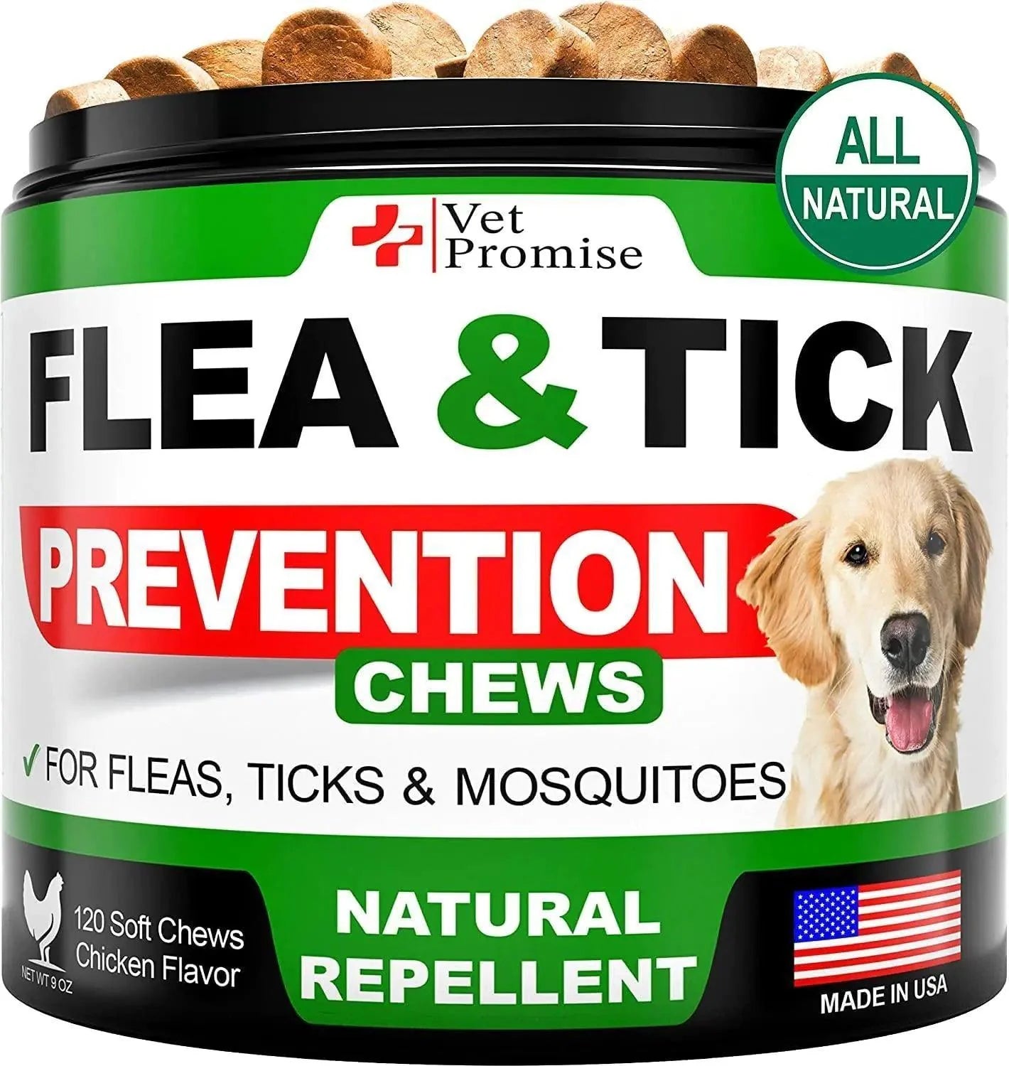 Chicken-Flavored Dog Insect Guard Chews 120ct ๐