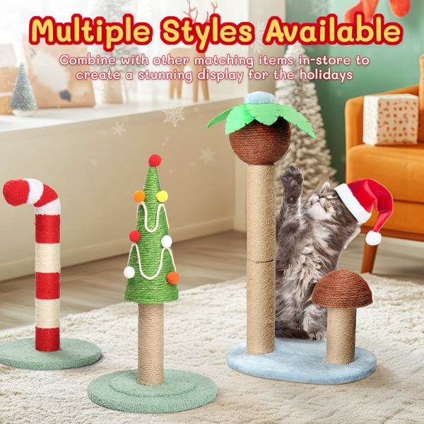 Purrfect Pet Kingdom Coconut Palm Cat Scratcher Tower Purrfect Pet Kingdom
