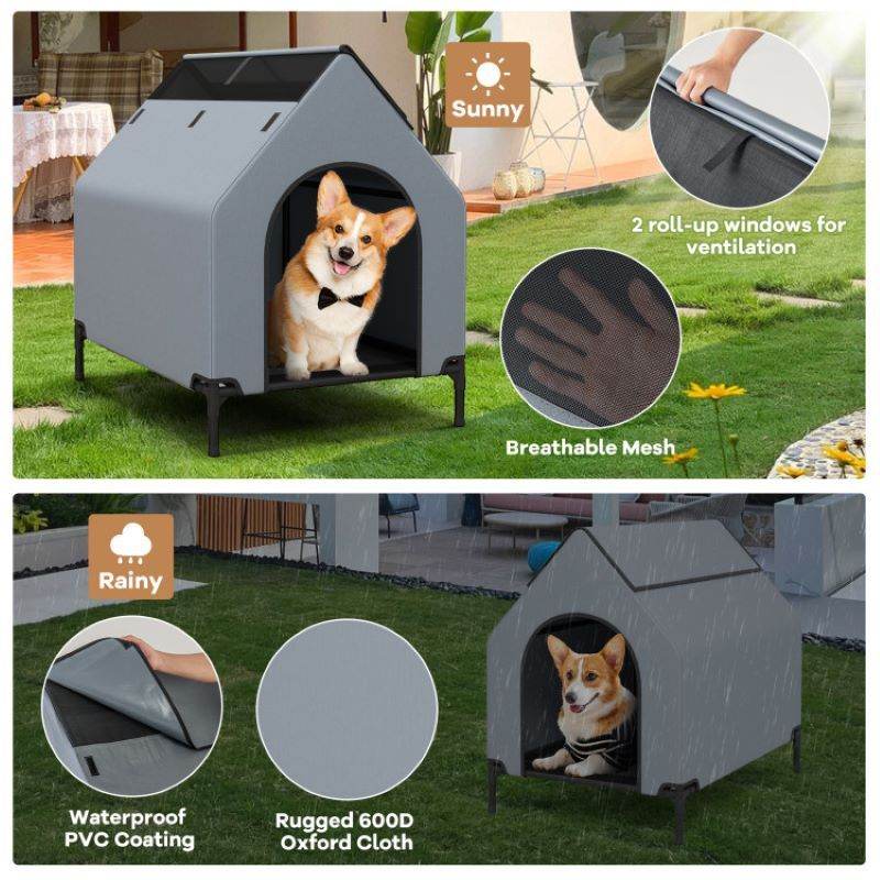 Purrfect Pet Kingdom Comfortable Dog House for Small Dogs Purrfect Pet Kingdom