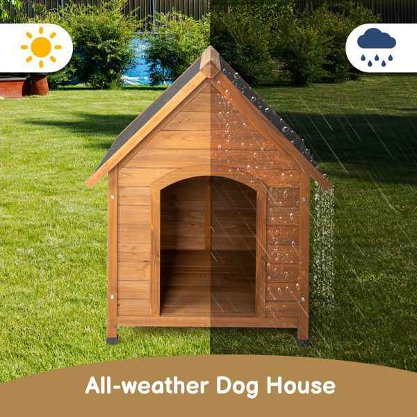Purrfect Pet Kingdom Comfortable Weatherproof Dog House Purrfect Pet Kingdom
