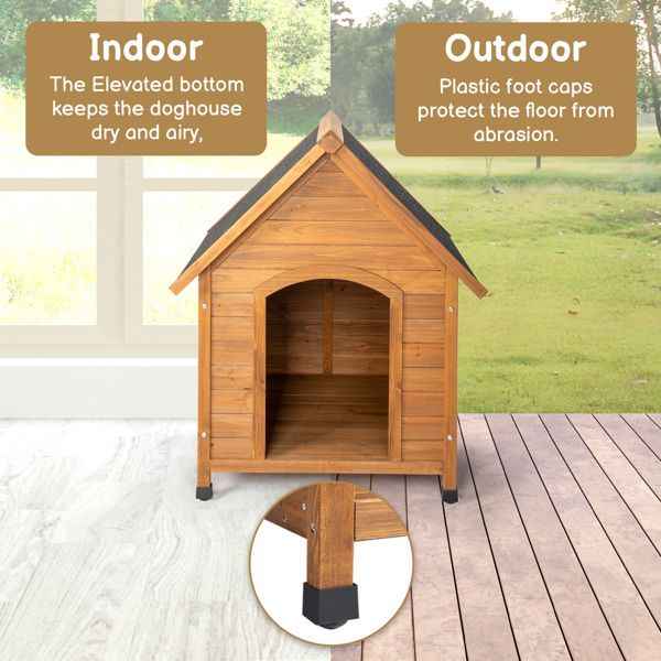 Purrfect Pet Kingdom Comfortable Weatherproof Dog House Purrfect Pet Kingdom