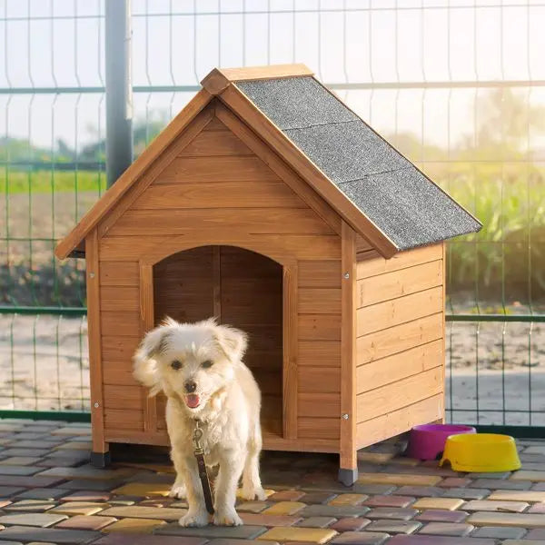 Purrfect Pet Kingdom Comfortable Weatherproof Dog House Purrfect Pet Kingdom