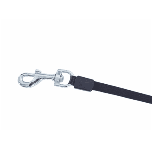 Durable pet leash for large dogs with metal clasp and strong black nylon strap from Purrfect Pet Kingdom
