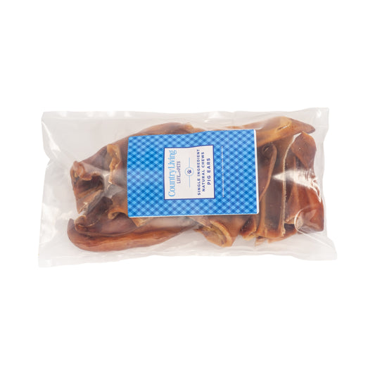 Dog Treats Country Living Whole Pig Ears Treats 100 Natural - detail product image for dog treats