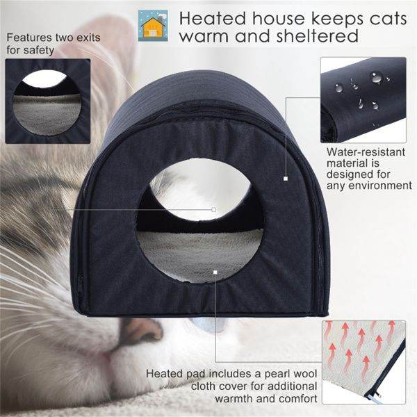 Purrfect Pet Kingdom Cozy Cat House Soft Indoor Shelter Purrfect Pet Kingdom