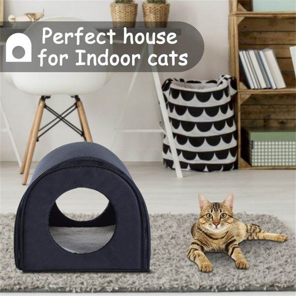 Purrfect Pet Kingdom Cozy Cat House Soft Indoor Shelter Purrfect Pet Kingdom
