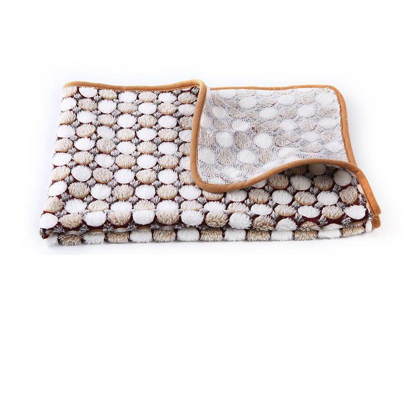 Purrfect Pet Kingdom royal comfort cozy pet blanket for dogs and cats with soft textured polka dot design