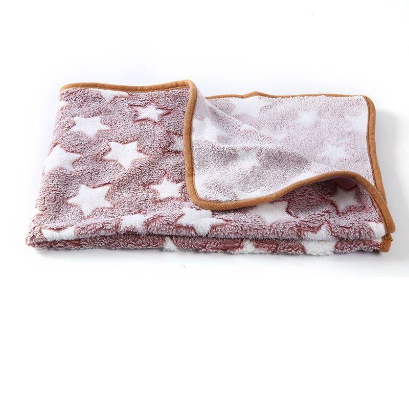Cozy pet blanket for dogs and cats with star pattern and soft plush fabric from Purrfect Pet Kingdom
