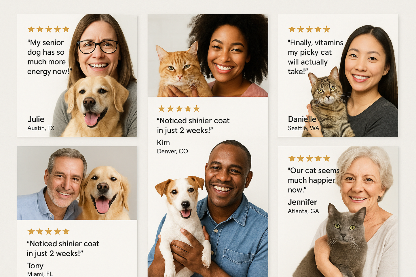 Customer Testimonials Collage
