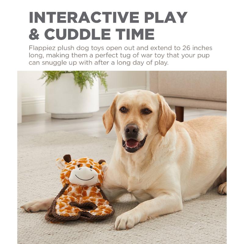 Cuddle Tugs Giraffe Plush Dog Toy