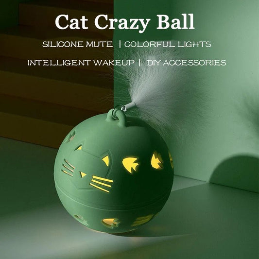 Crazy Ball Interactive Cat Toy Self-moving Kitten Jumping