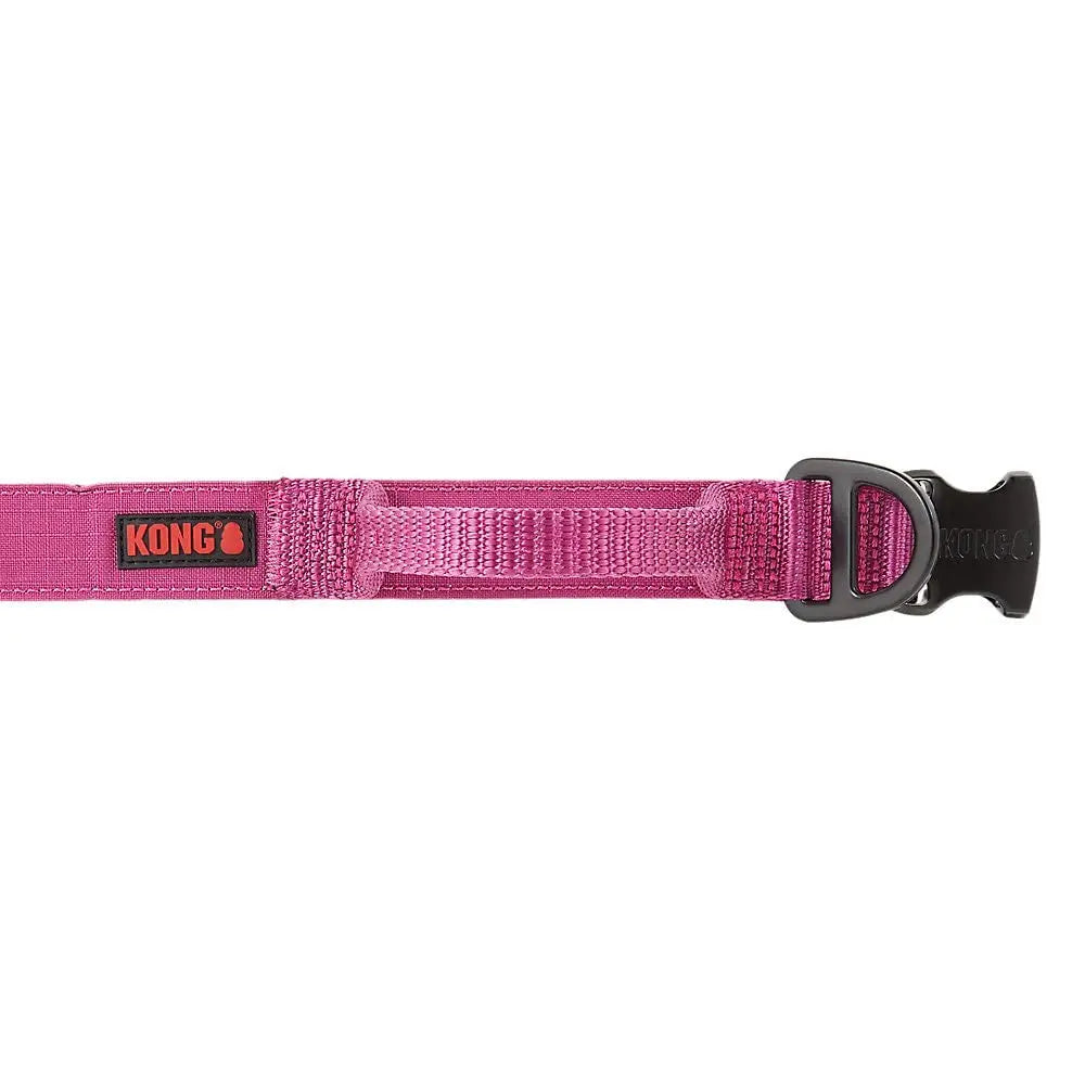 KONG Large Pink Dog Collar Ultra Durable Padded Handle Adjustable