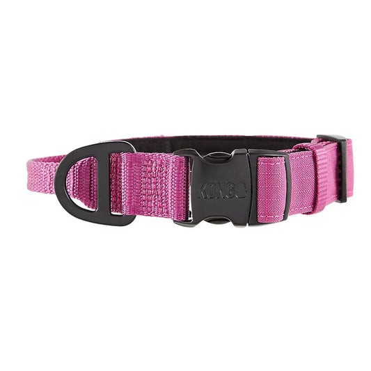 Large Pink Padded Dog Collar Adjustable Ultra Durable
