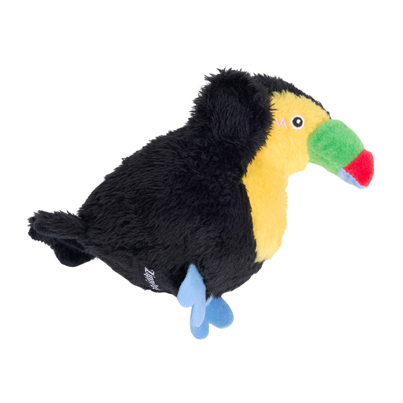 Toucan ZippyTuff 2-in-1 Birdiez Ball Plush Dog Toy