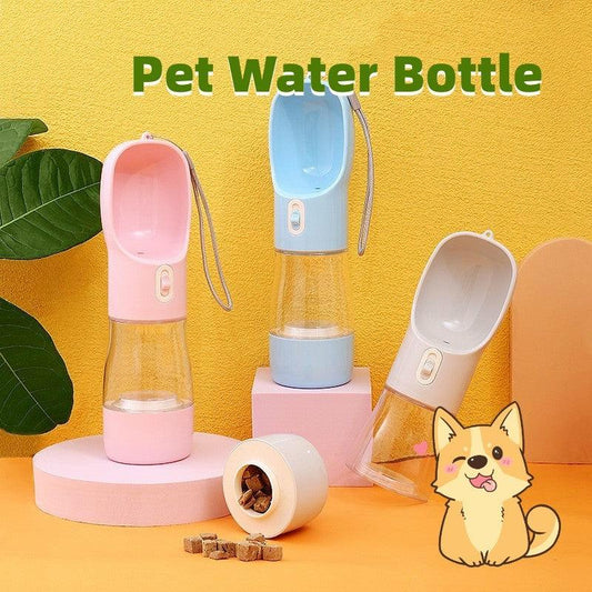 2-in-1 Pet Travel Water Bottle
