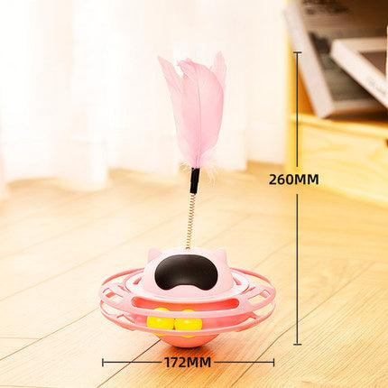 Cat Tumbler Feather Stick Toy