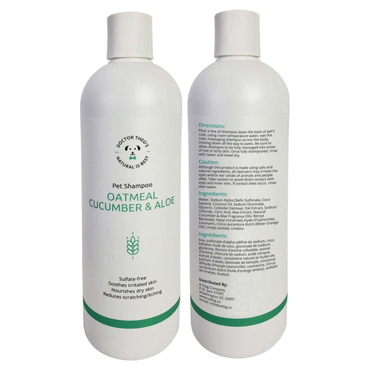 Purrfect Pet Kingdom Oatmeal Cucumber Aloe Pet Shampoo, gentle dog shampoo for sensitive skin