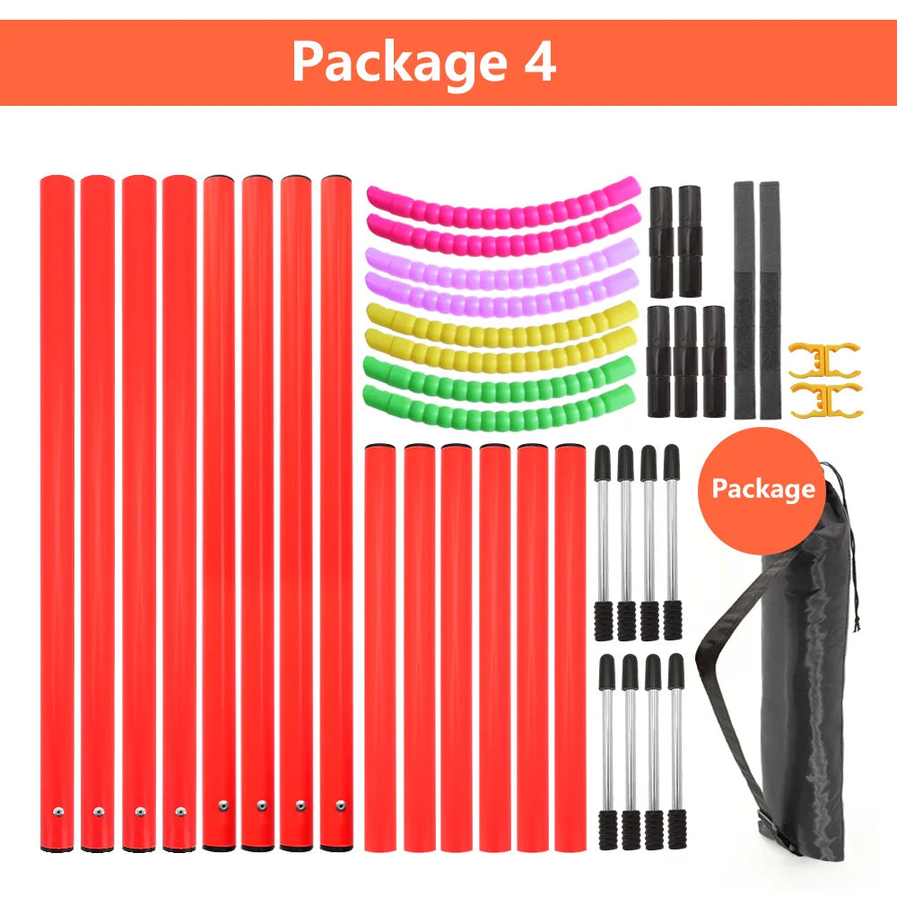 dsers Dog Agility Training Set with Adjustable Obstacles - pet exercise equip - THRIXINE