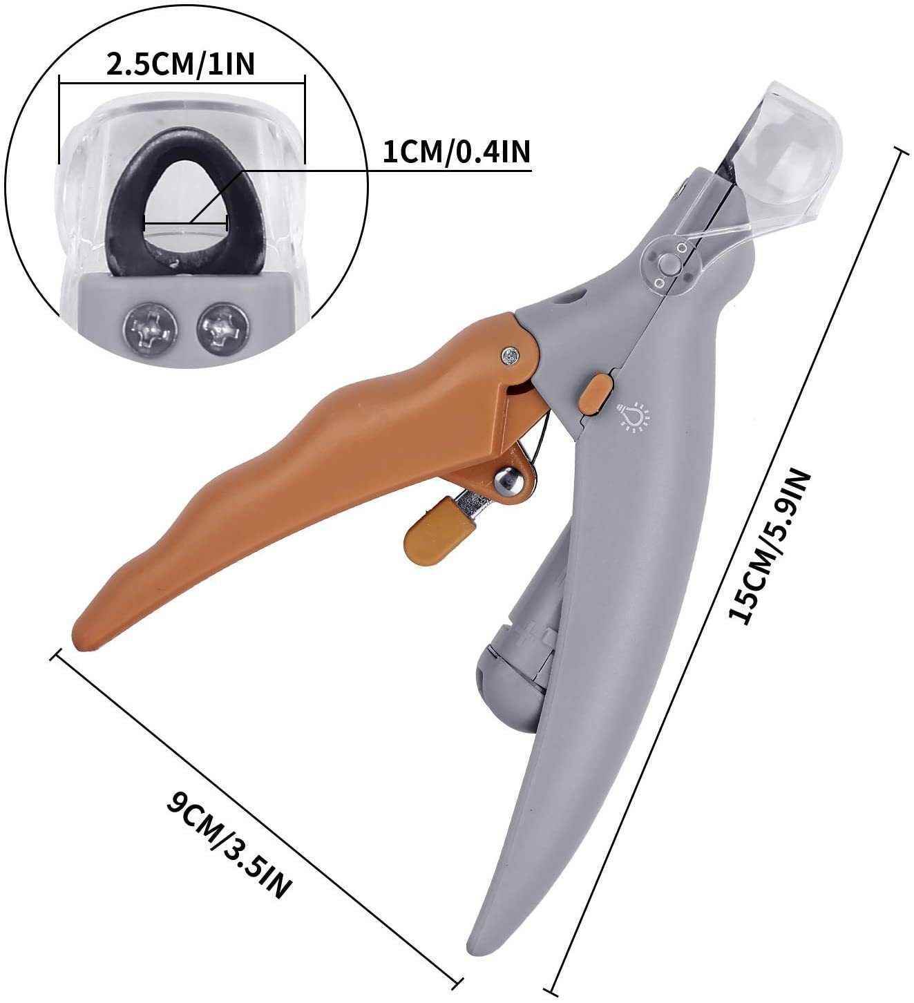 Purrfect Pet Kingdom Dog and Cat Nail Clippers with Light Purrfect Pet Kingdom