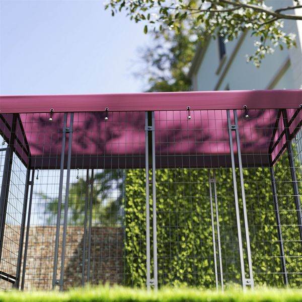Purrfect Pet Kingdom Outdoor Dog Crate with Secure Lock Purrfect Pet Kingdom