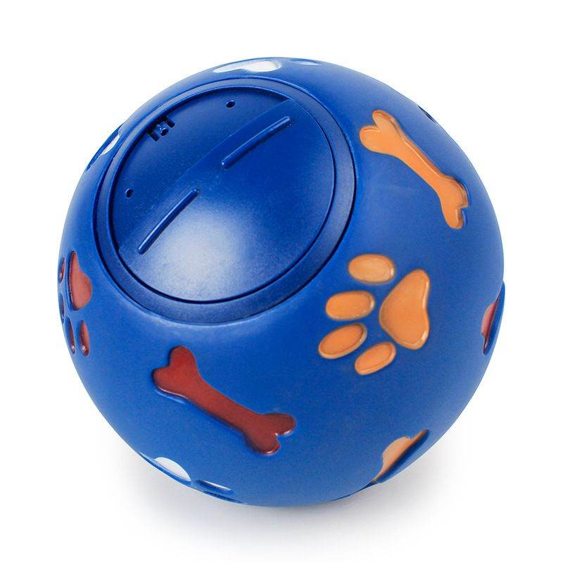 Purrfect Pet Kingdom blue dog enrichment puzzle feeder with paw and bone designs