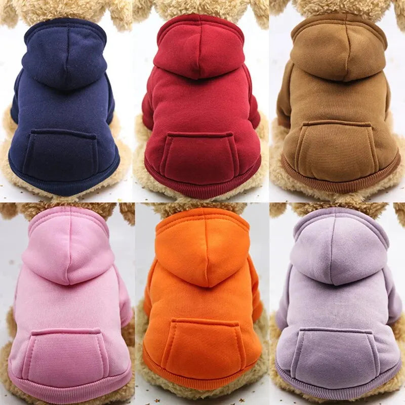 My Store Red Dog Hooded Sweater Cozy Pet Clothing - pet clothing - THRIXINE
