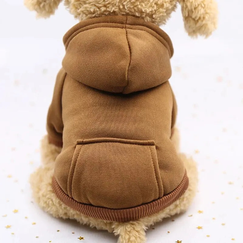 My Store Red Dog Hooded Sweater Cozy Pet Clothing - pet clothing - THRIXINE