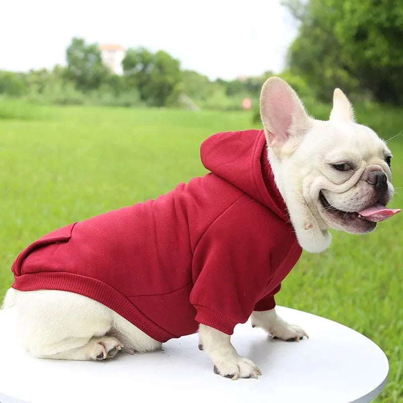 My Store Red Dog Hooded Sweater Cozy Pet Clothing - pet clothing - THRIXINE
