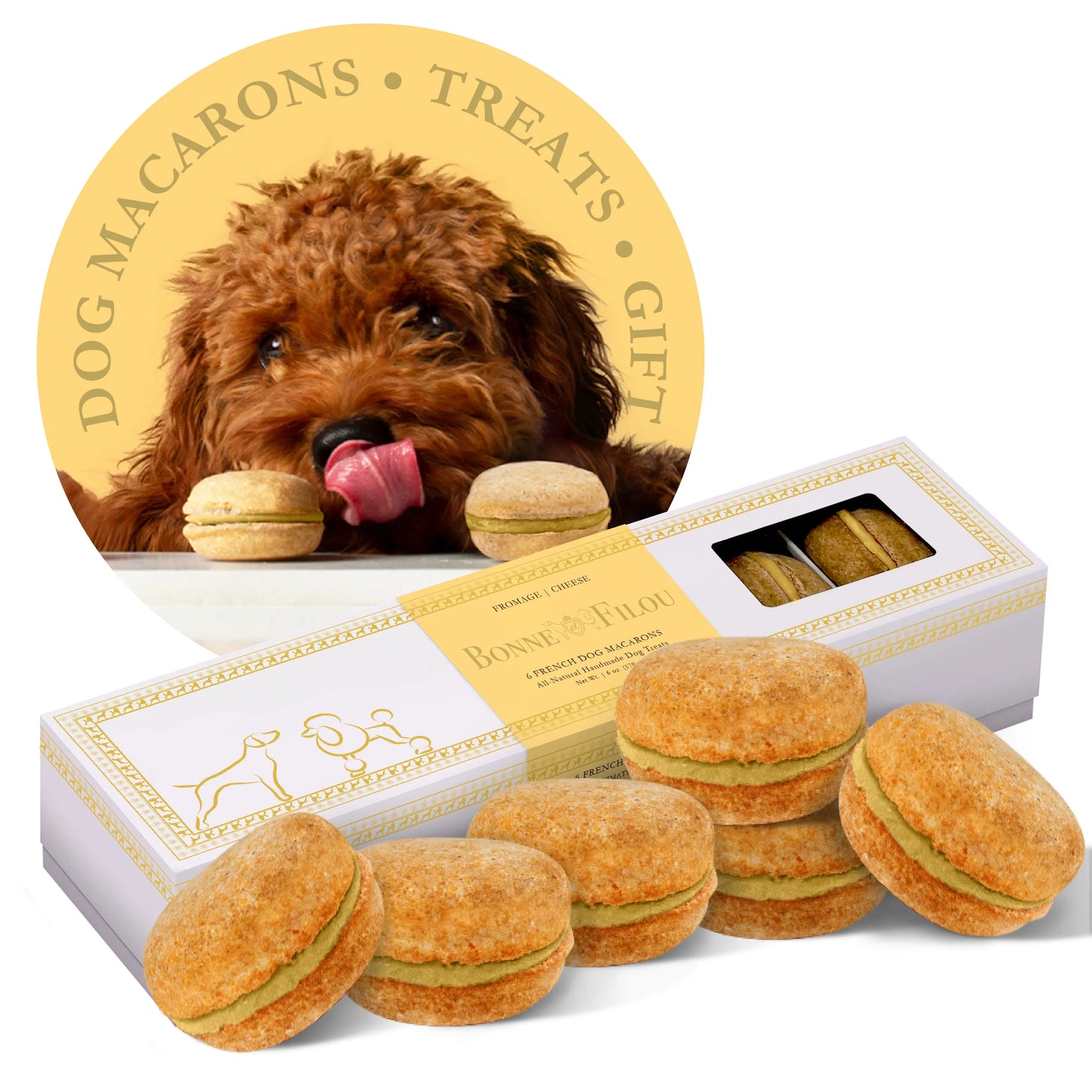 Dog Macarons (Box of 6) | Purrfect Pet Kingdom