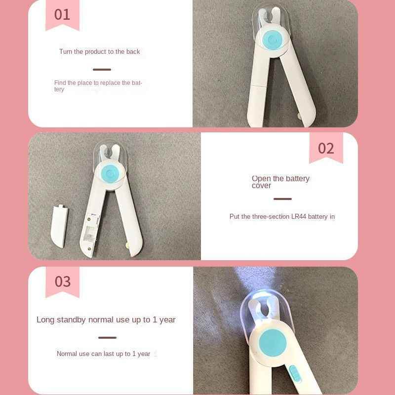 Purrfect Pet Kingdom Dog Nail Clippers with Safety Guard and LED Light Purrfect Pet Kingdom